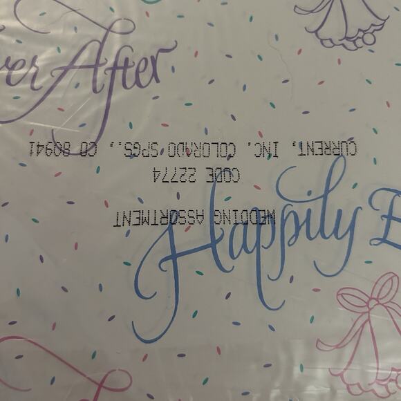 Vintage Current Bridal Floral Wrapping Paper Pastel NOS - Picture 2 of 4